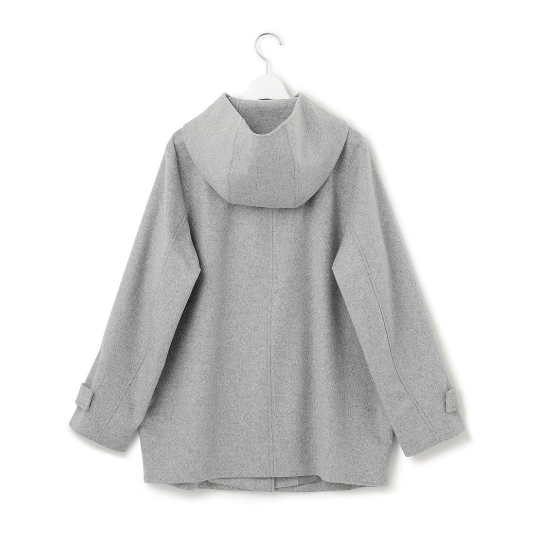 23区（大きいサイズ） ウールカシミヤビーバー フード付き ショート