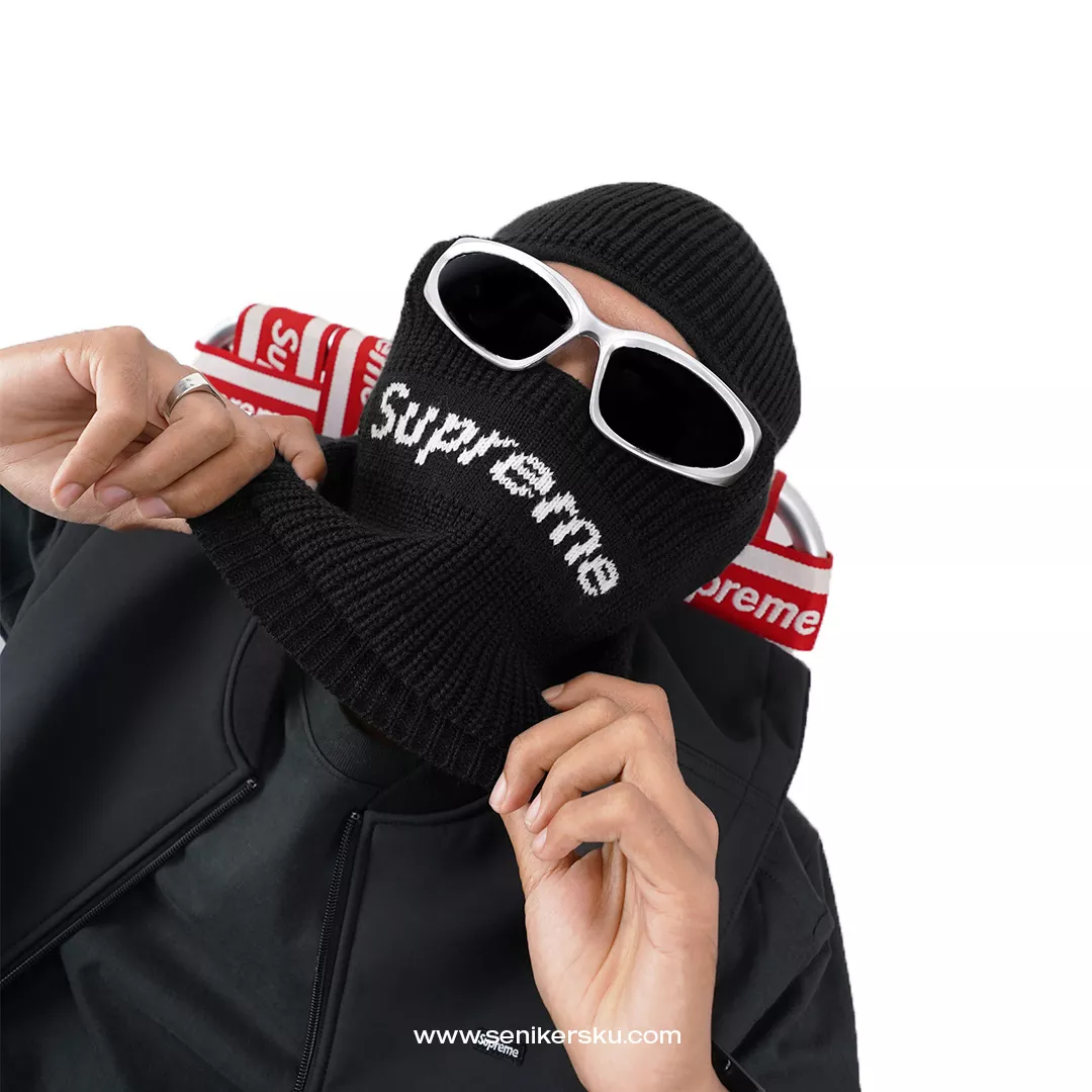 Supreme New Era Box Logo Balaclava Black FW22 | Senikersku