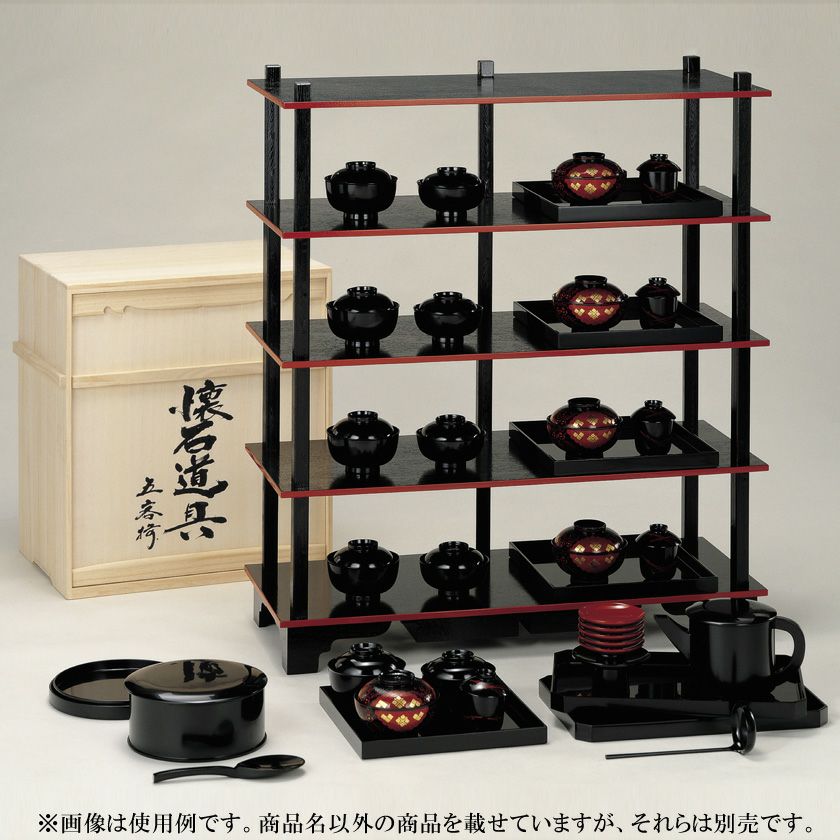 茶道具 懐石道具（かいせきどうぐ） 懐石道具 五客揃 合成漆塗○写真は