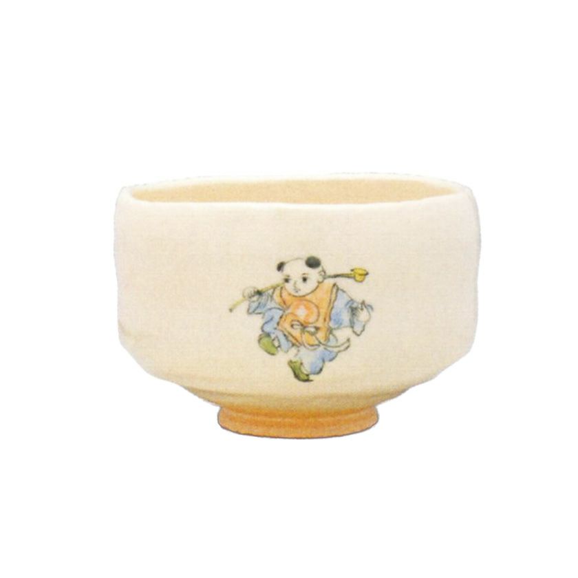 茶道具 楽茶碗（らくちゃわん） 白楽 唐子 茶碗 佐々木 昭楽 | 千年の