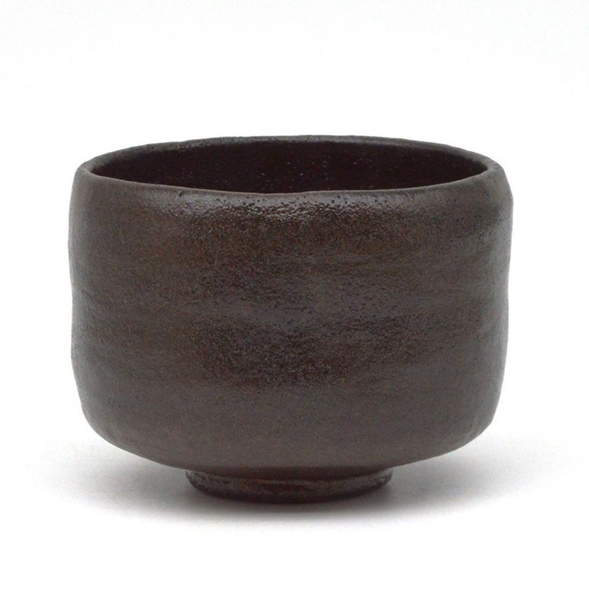 茶道具 楽茶碗（らくちゃわん） 茶碗 黒楽 長次郎写 利休 佐々木 昭楽