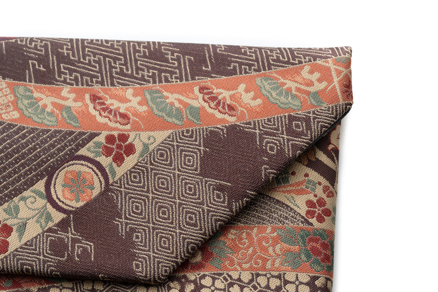 麹塵染の数寄屋袋】熨斗目模様(紹巴織)｜京都西陣・となみ織物/仙福屋宗介