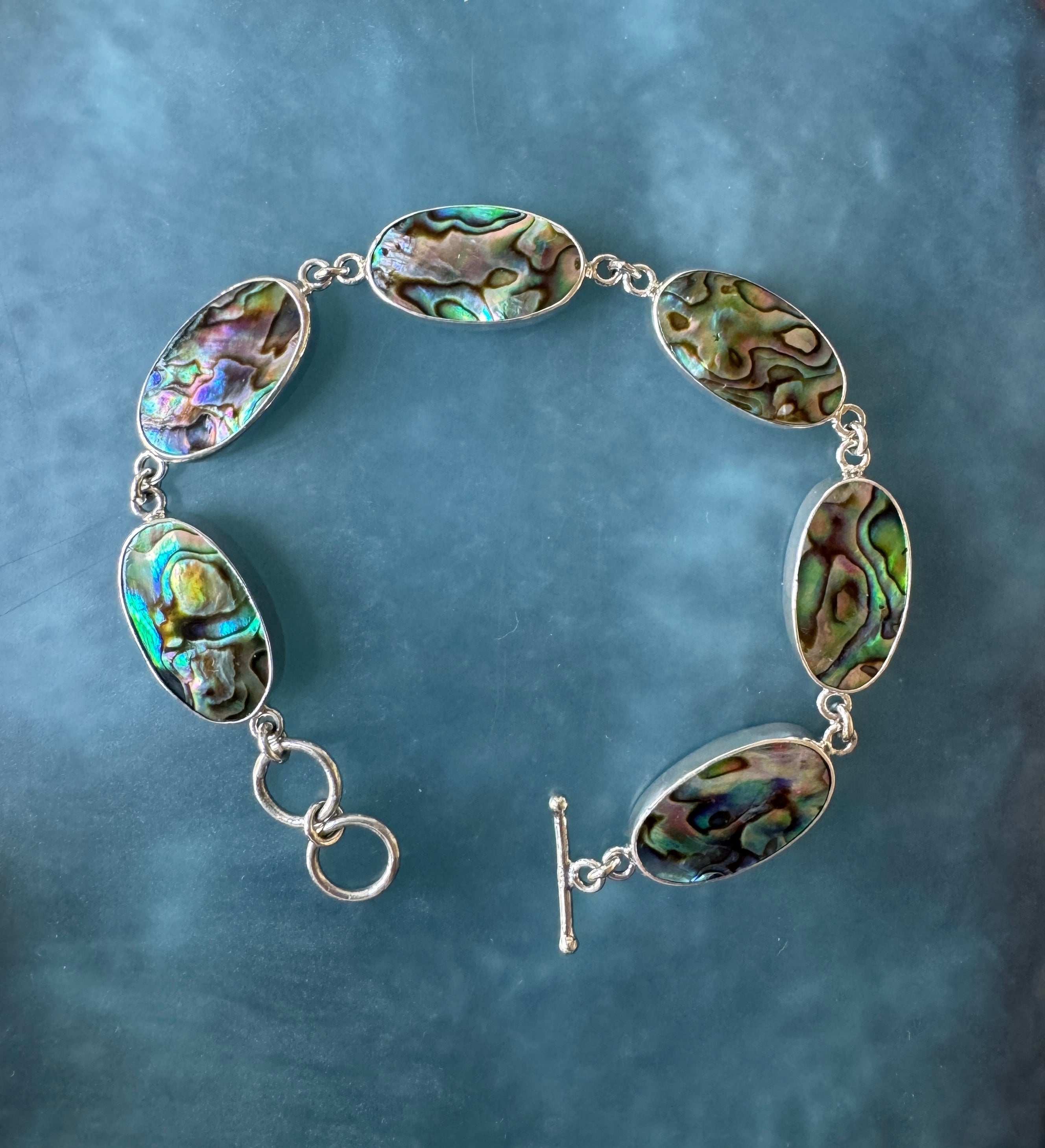Abalone Multi Bezel Bracelet - Adjustable – Sea Glass Gold