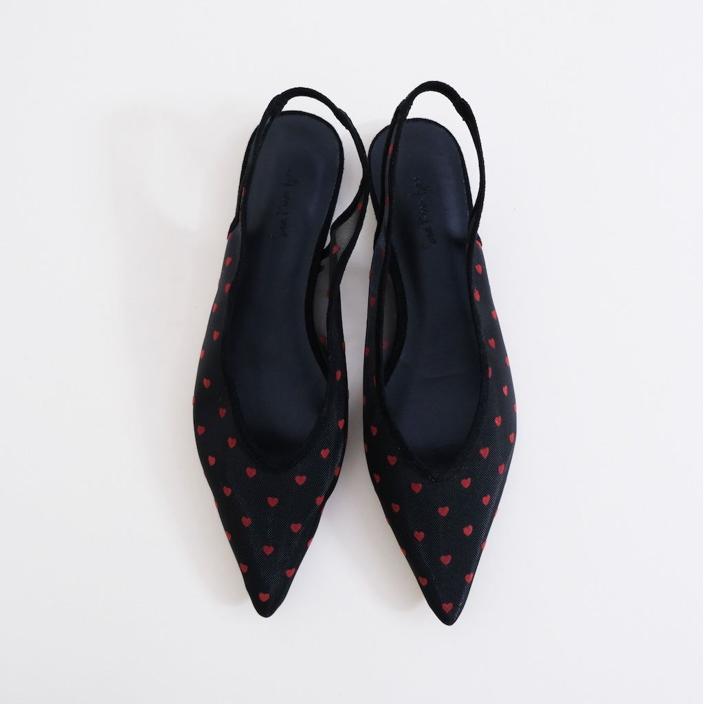 searoomlynn HEART TULLEストラップミュール HEART TULLEストラップ