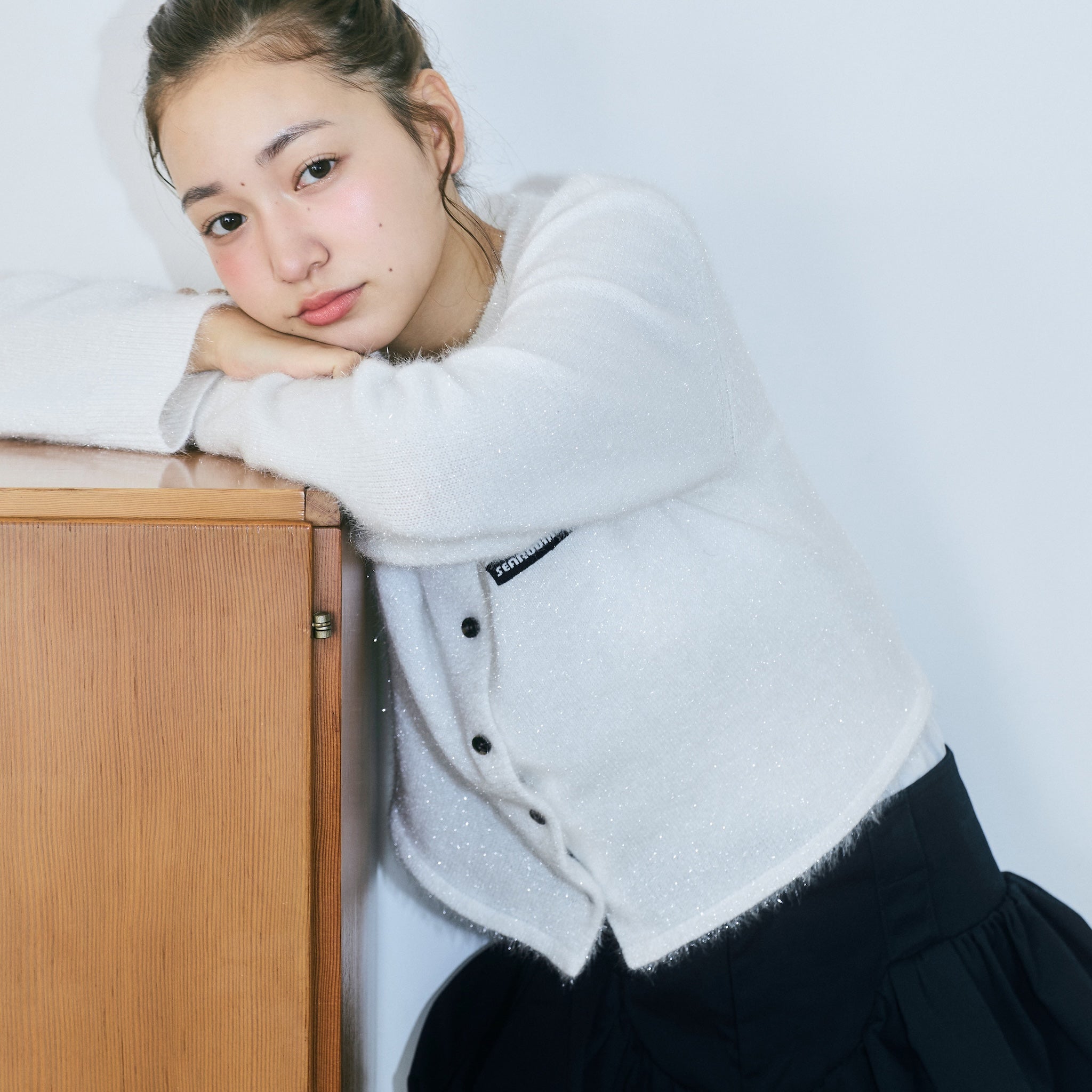 Glitter Yarn Knitカーディガン