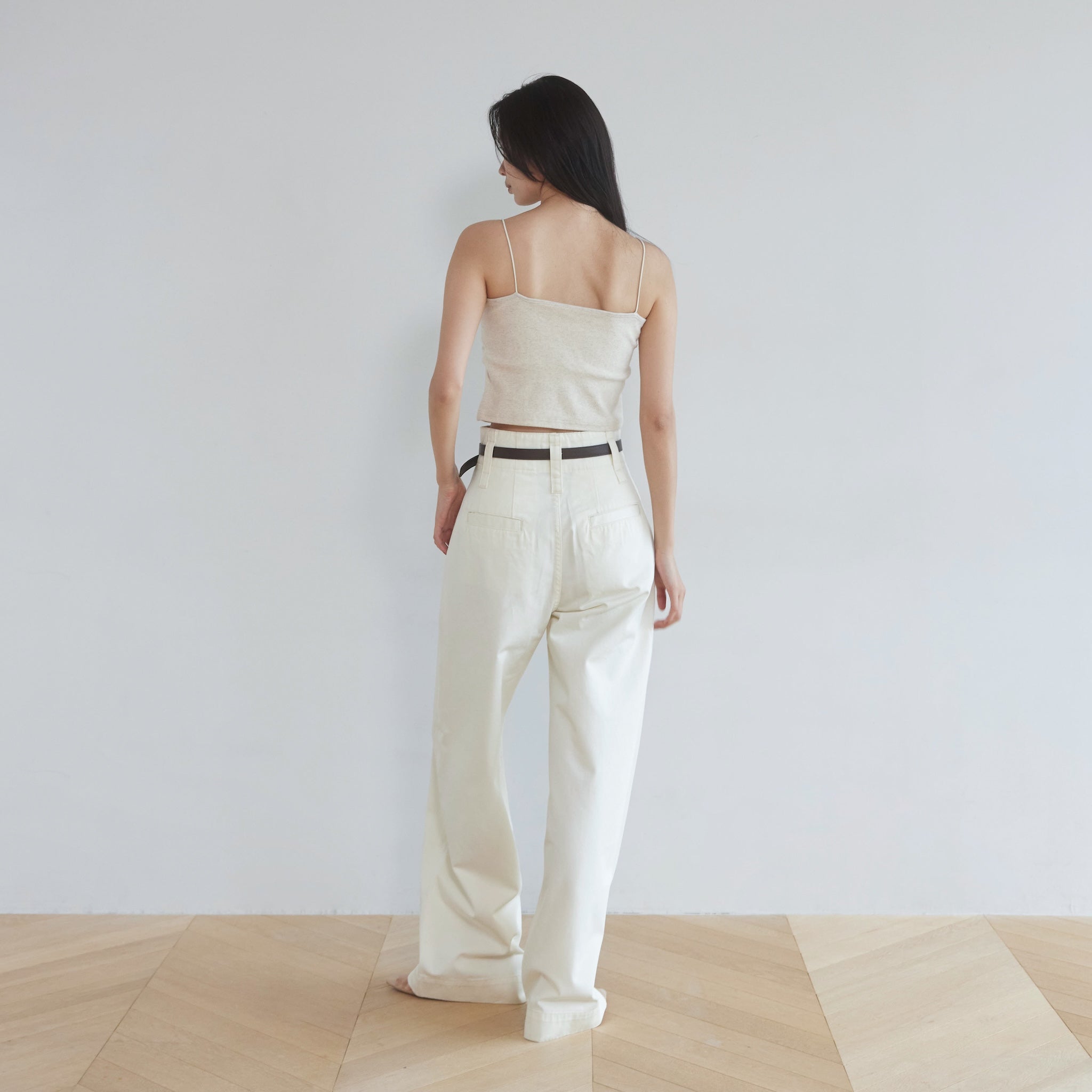 ハイウエストLOOSEチノトラウザー