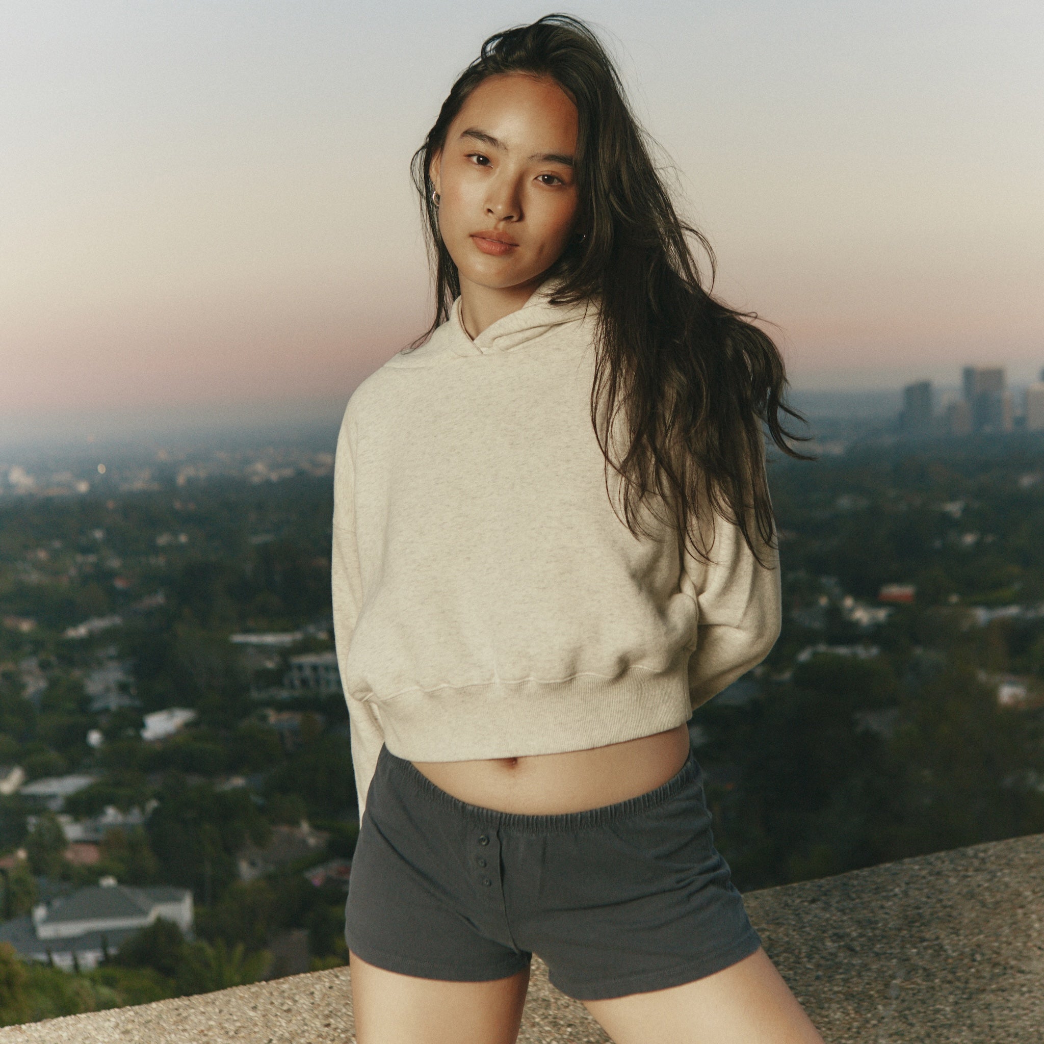 Volume Sweat Shortフーディープルオーバー