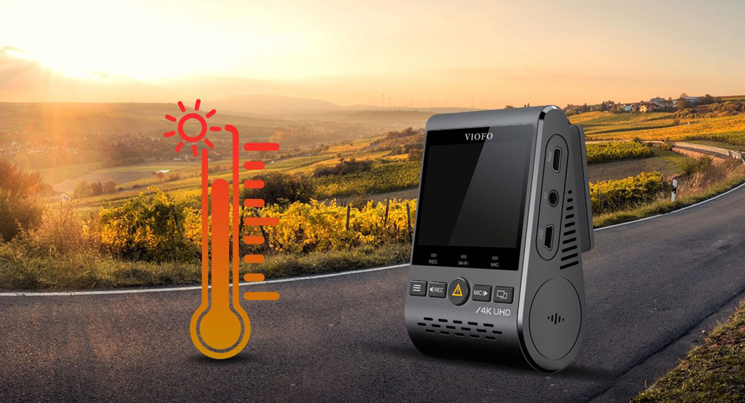 VIOFO A129 Pro Ultra 4K - WiFi-GPS-Dash Camera Memoria Senza MicroSD