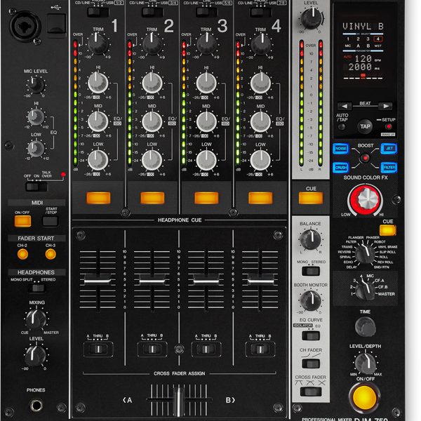 PIONEER DJ DJM-750MKII - 4 Channel mixer