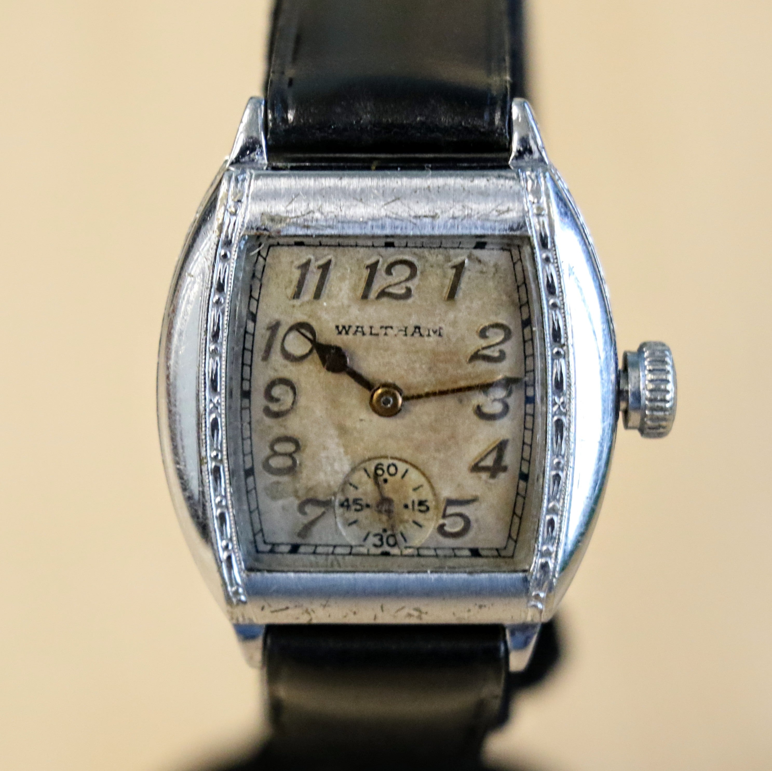 1935 Art Deco WALTHAM Wristwatch 15 Jewels Vintage U.S.A. Made