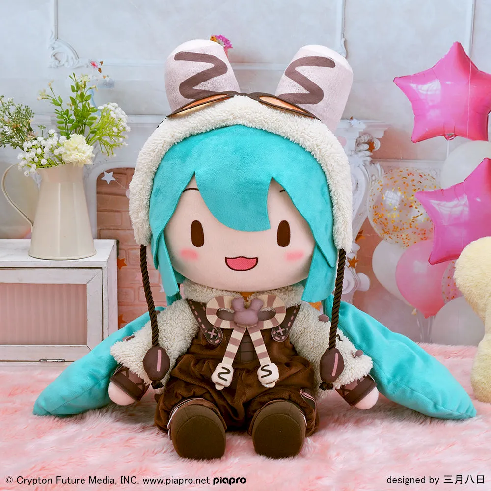 初音ミク マシュマロホットココア ふわぷち ぬいぐるみ（LL