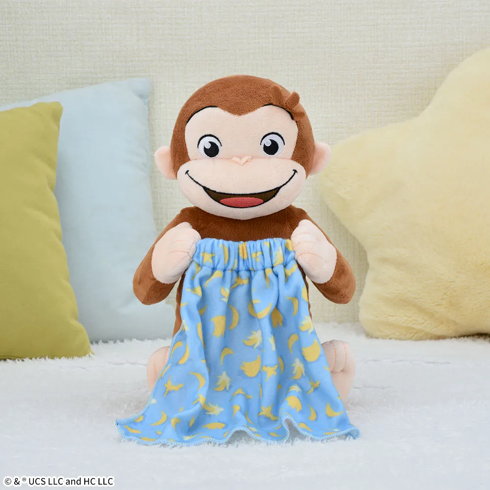 おさるのジョージ Lぬいぐるみ いないいないばあポーズ｜プライズ