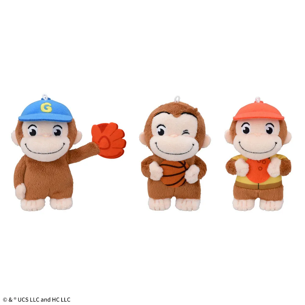 おさるのジョージ ぽってりマスコット Playing｜プライズ・くじ