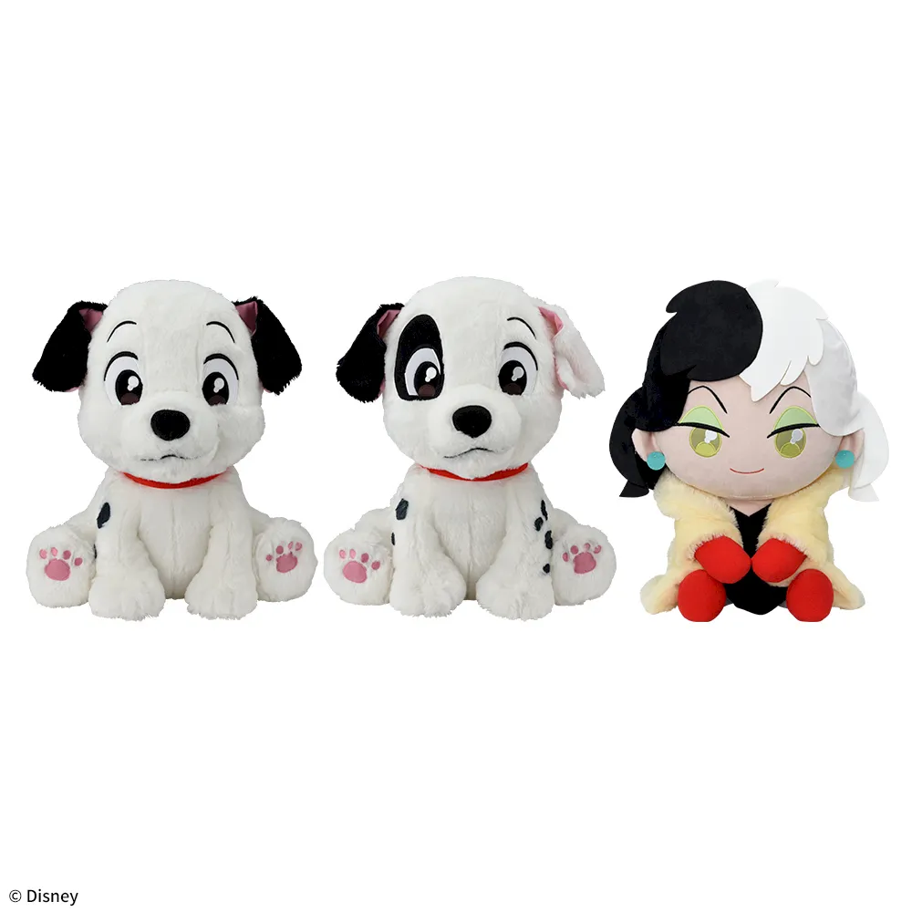 ラッキー&パッチ&クルエラ うるりぃみぃ ぬいぐるみ｜プライズ・くじ