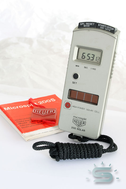 Heuer Microsplit 200 Solar - Segnatempo