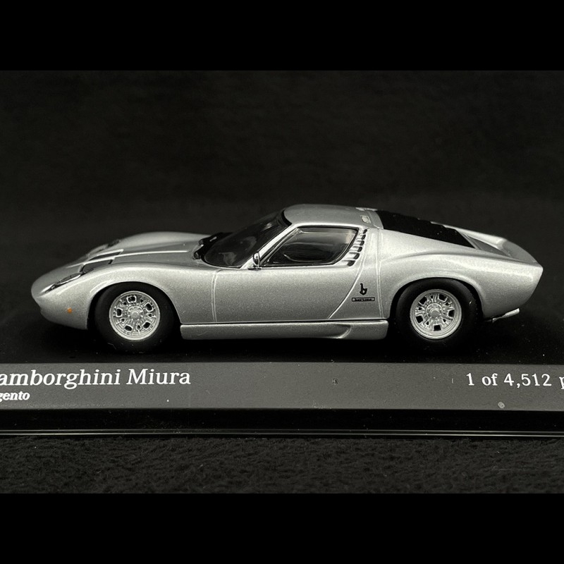 Lamborghini Miura 1966 Silver grey metallic Argento 1/43
