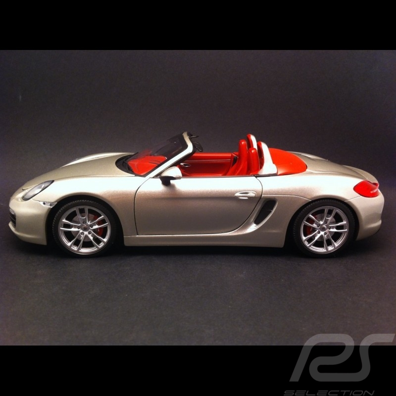 Porsche Boxster S 981 2012 gris 1/18 Minichamps 110062030