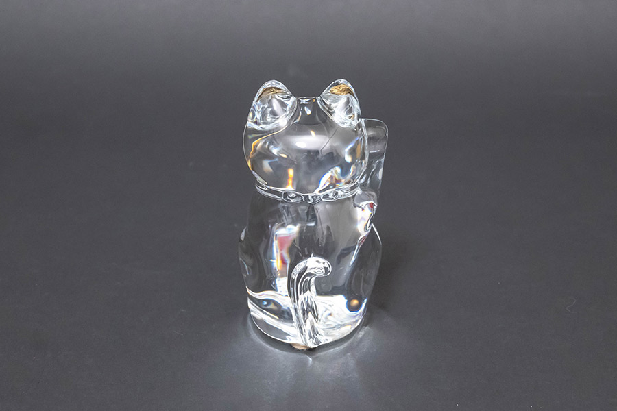 バカラ 招き猫（クリア） Sサイズを買い取りました｜ブランド食器買取