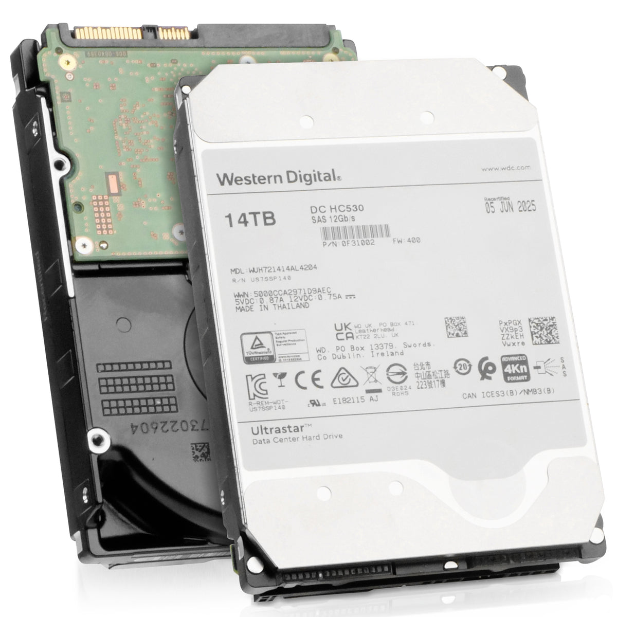 Western Digital Ultrastar DC HC530 WUH721414AL4204 14TB SAS 3.5