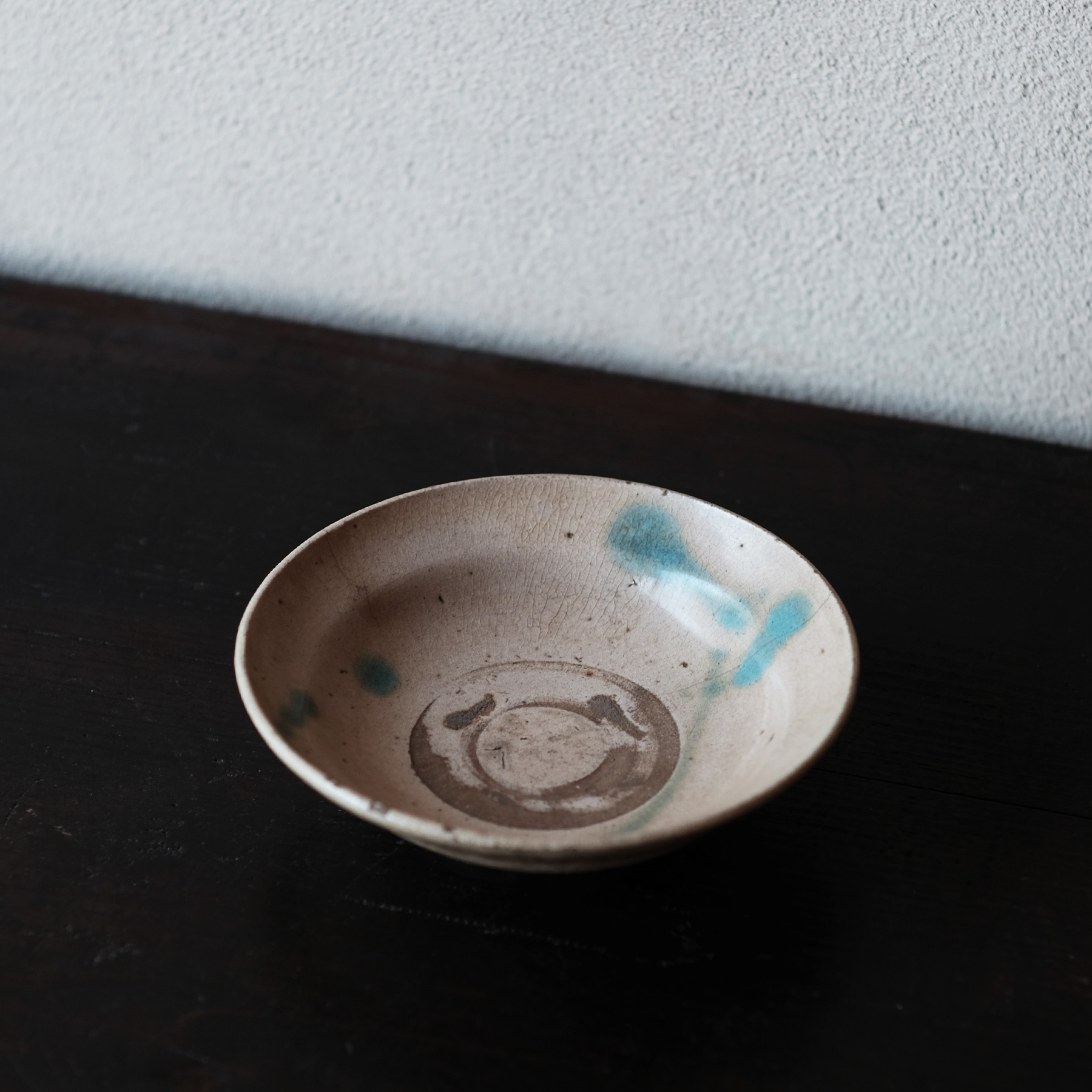 古唐津 椎ノ峰窯 黄地緑彩皿 | 骨董と詩学 Antique & Poetics | 蛇韻律