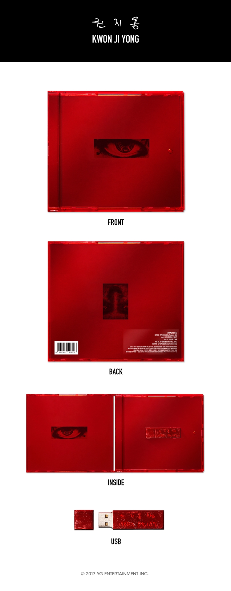 G-DRAGON-[Kwon Ji-Yong] EP Album USB+Serial Number+Tracking