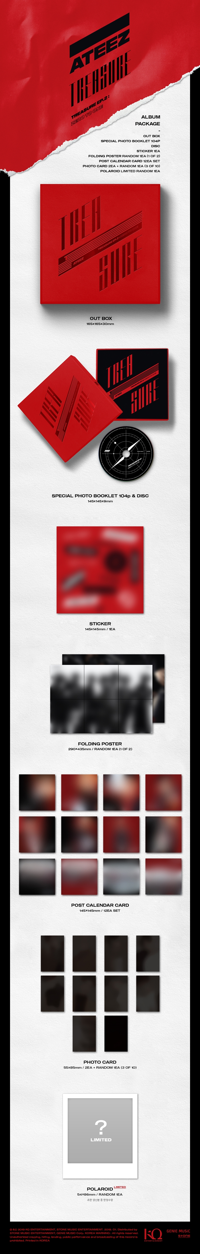 Ateez 2nd Mini Album - Treasure Ep.2 : Zero To One – Choice Music LA