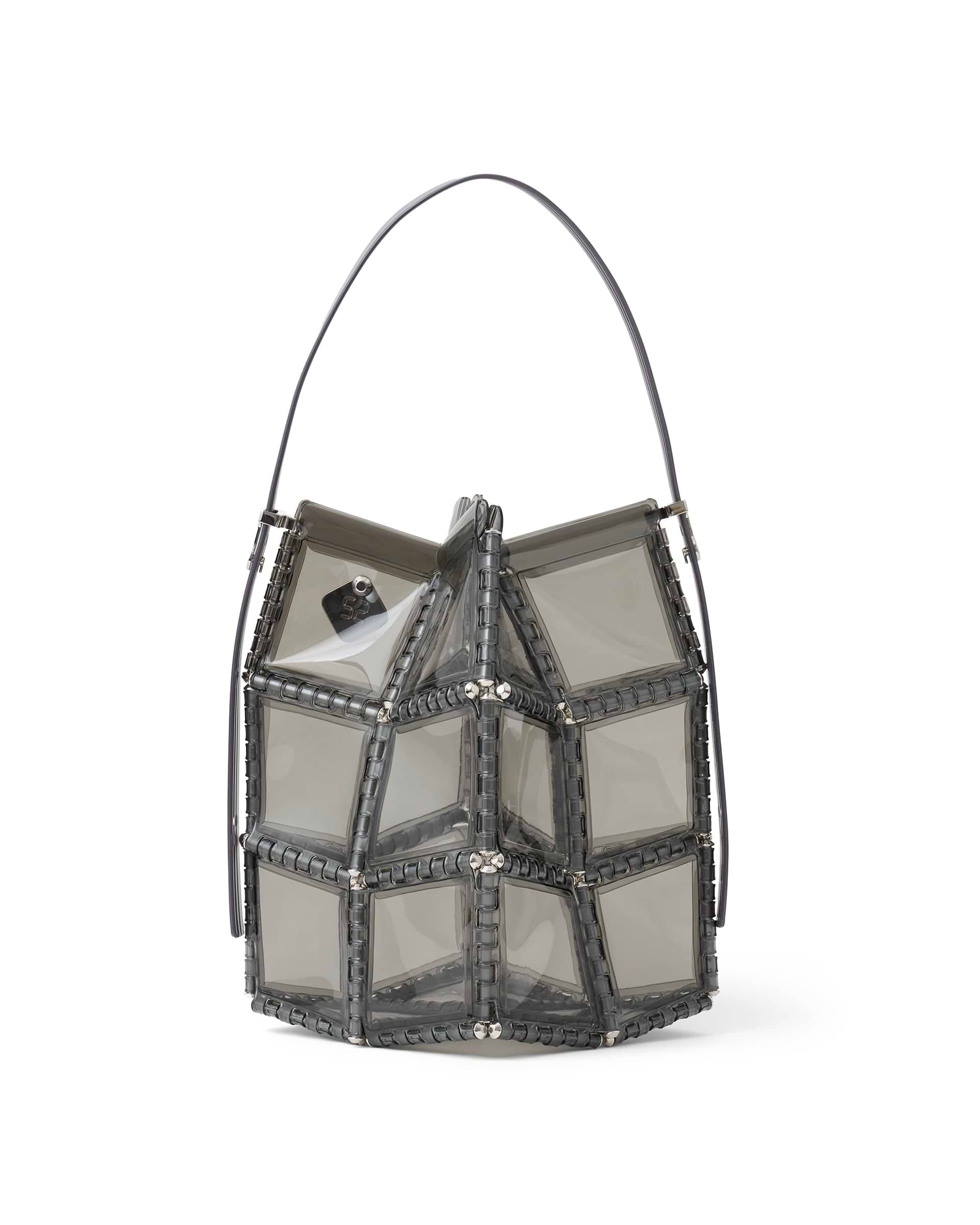 52 BY HIKARUMATSUMURA】ポンセ1バッグ ライトグレー | 日本製 PVC素材