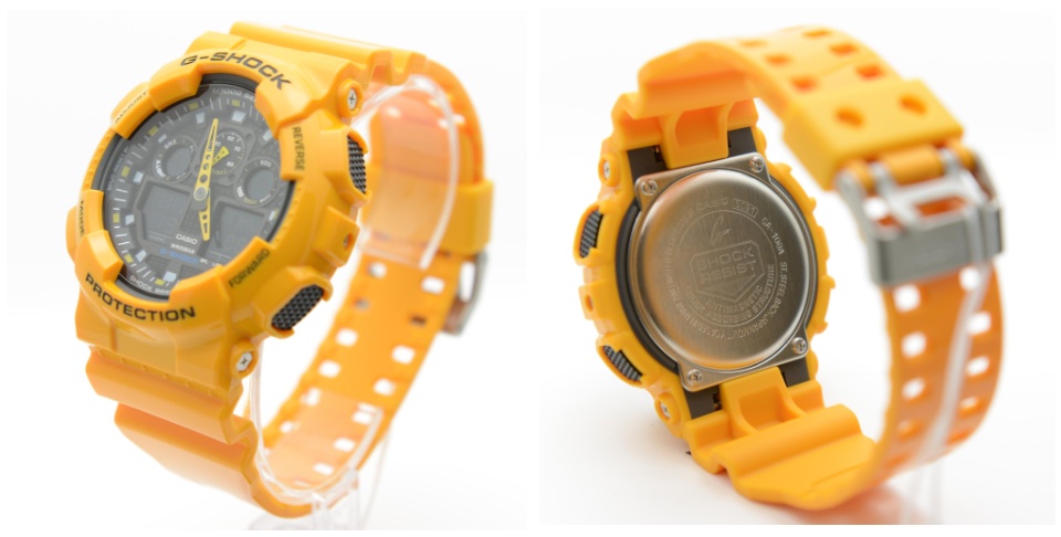 Casio G-Shock GA-100A-9A Yellow Large Standard Analog Digital