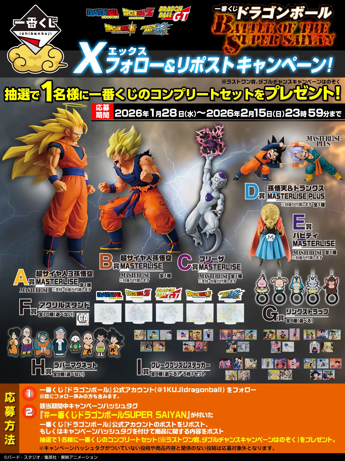 一番くじ ドラゴンボール BATTLE OF THE SUPER SAIYAN Xキャンペーン