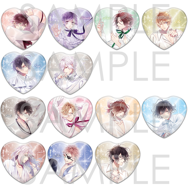 ▷▶︎▷DIABOLIK LOVERS ディアラバ キノ 5周年限定ハート缶バッジ