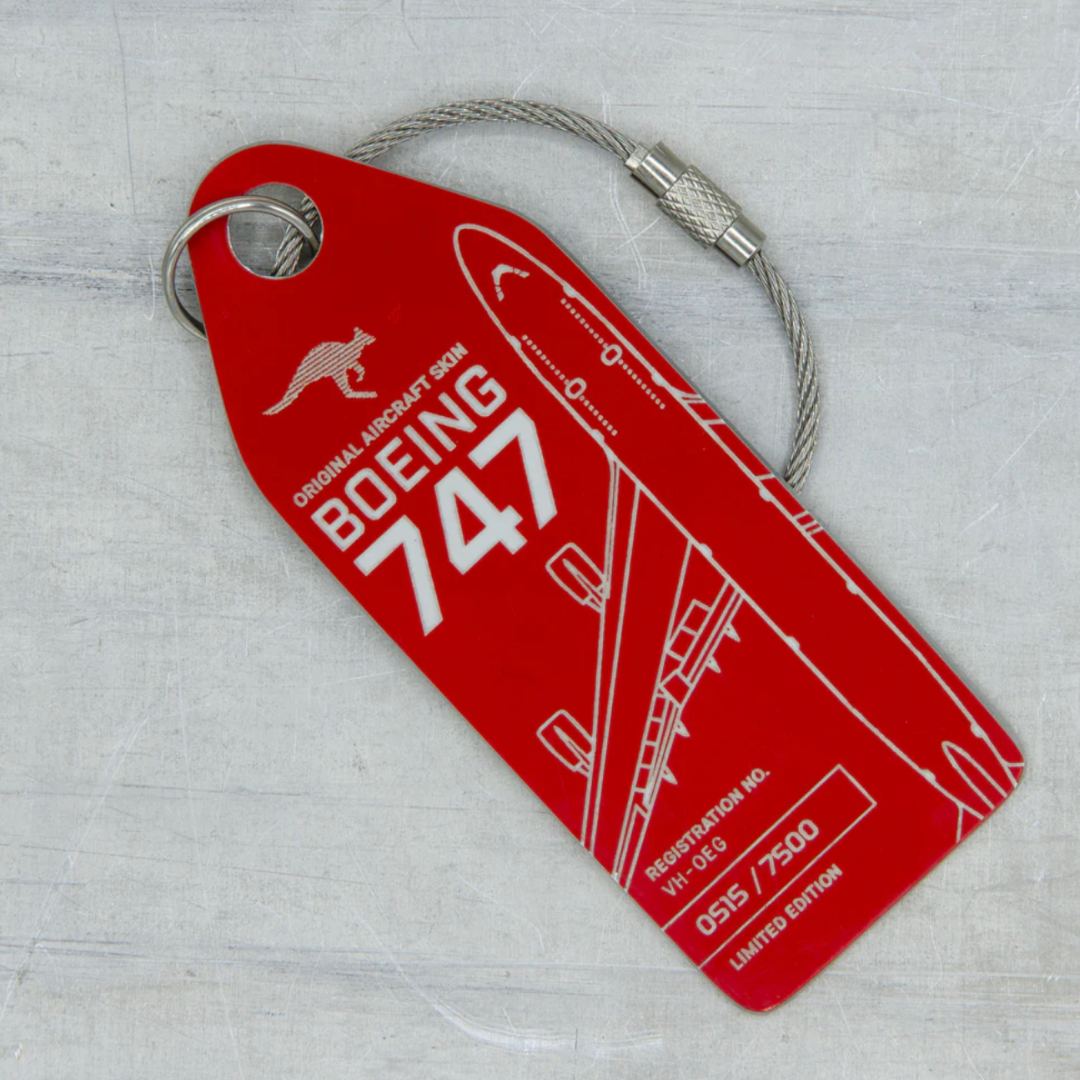 AVIATIONTAG B747 VH-OEG Qantas Red アビエーションタグ カンタス航空