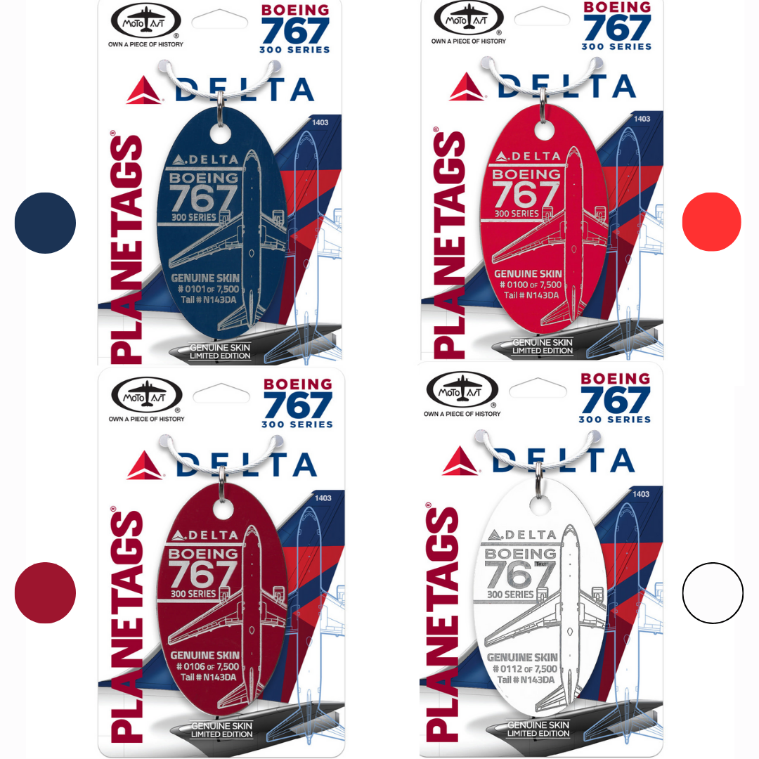 PLANETAGS B767 N143DA DELTA プレインタグス デルタ航空 機体再生