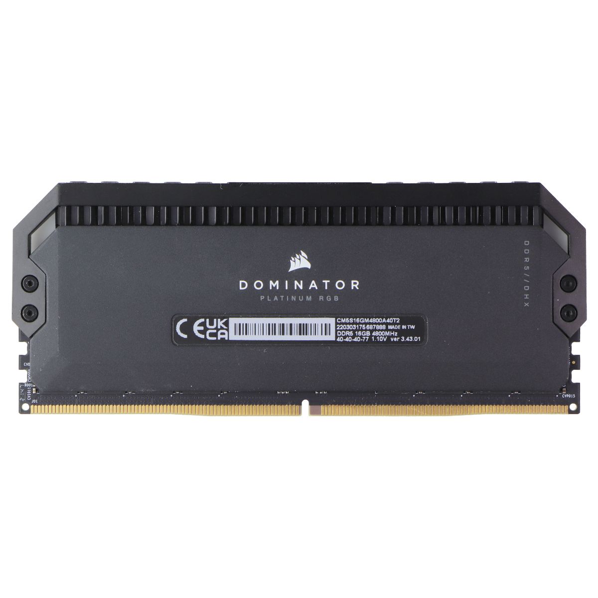 Corsair Dominator Platinum RGB (16GB) DDR5-4800 RAM Memory