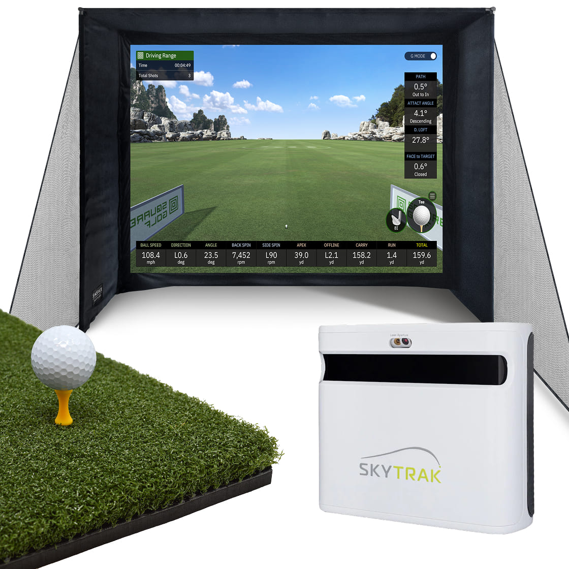 SKYTRAK+ Home Simulator Bundle - SimSpace Golf