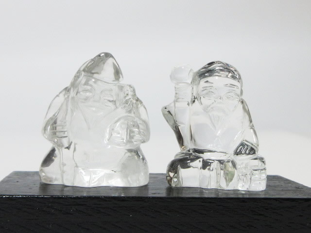 水晶彫刻の恵比寿大黒を販売 | 幸せを呼ぶ石PAX