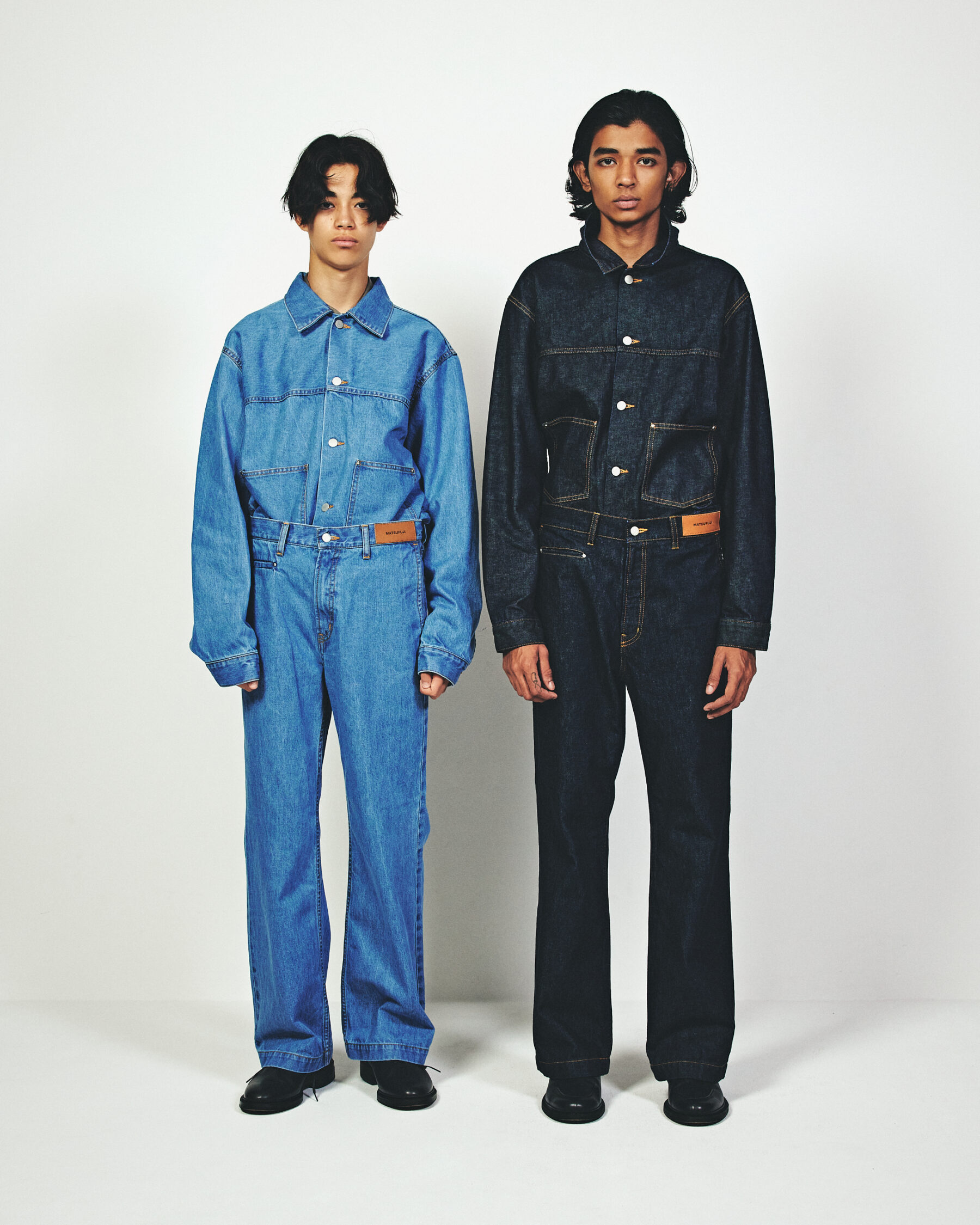 ◇OUTLET SALE◇【MATSUFUJI】Bleach Denim Work Jack/BLUE [M241-1411