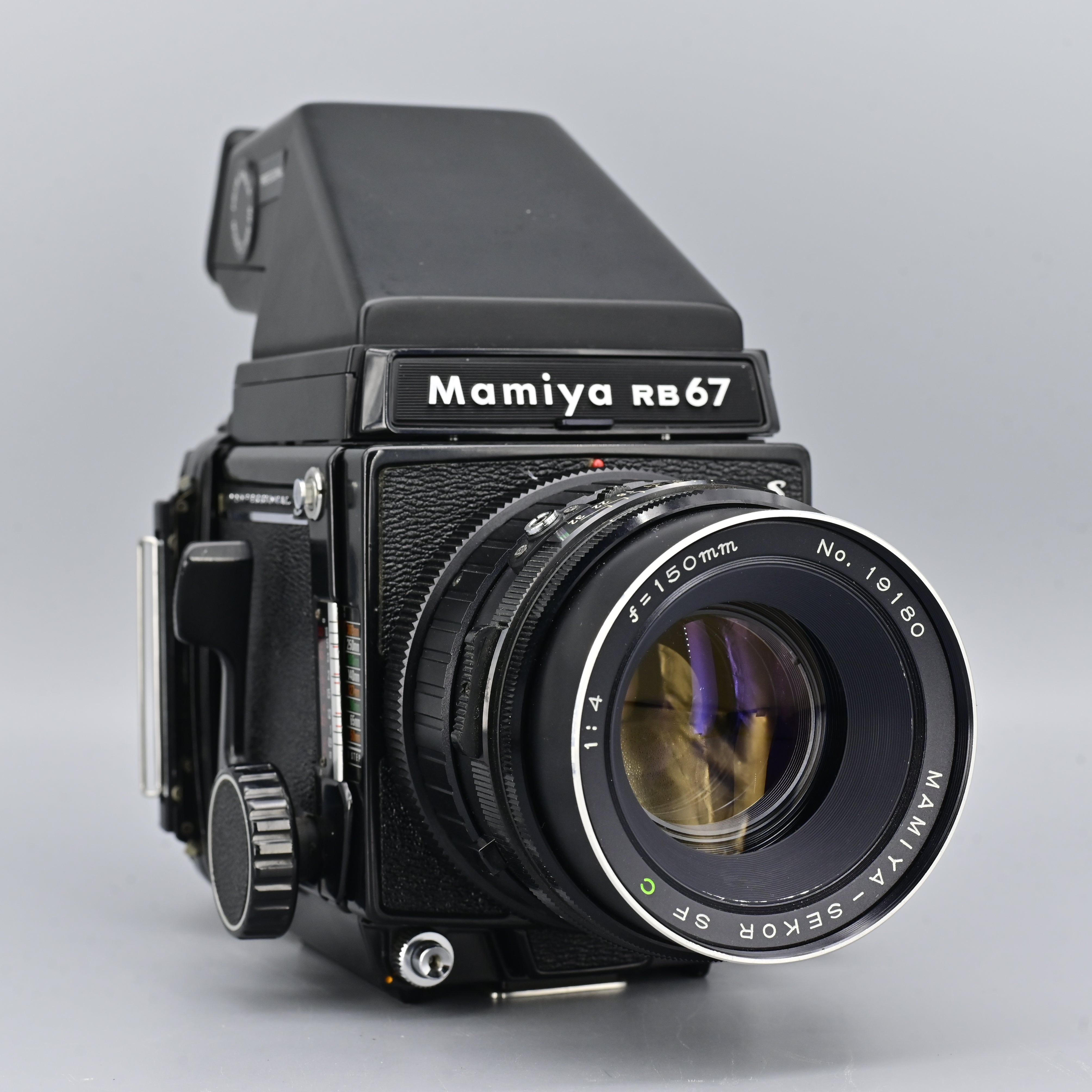 Mamiya RB67 Pro S + Prism Finder + Sekor C 150mm F4 Lens – SHOWA