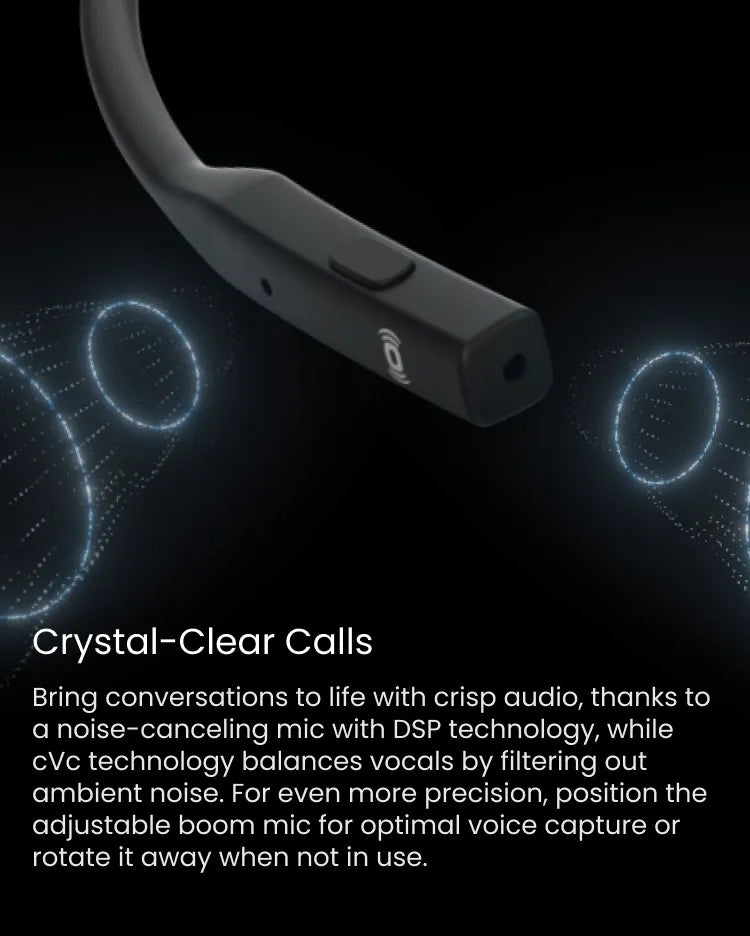 OpenComm2 2025 upgrade Bone Conduction Stereo Bluetooth Headset