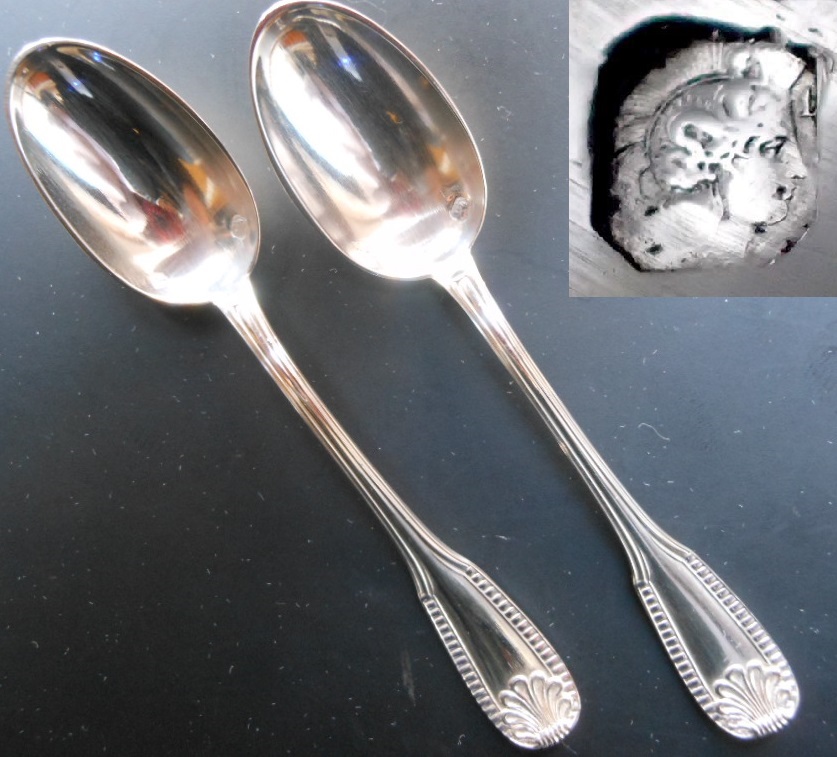 フランス製 純銀デミタススプーン 12本セット ミネルヴァ