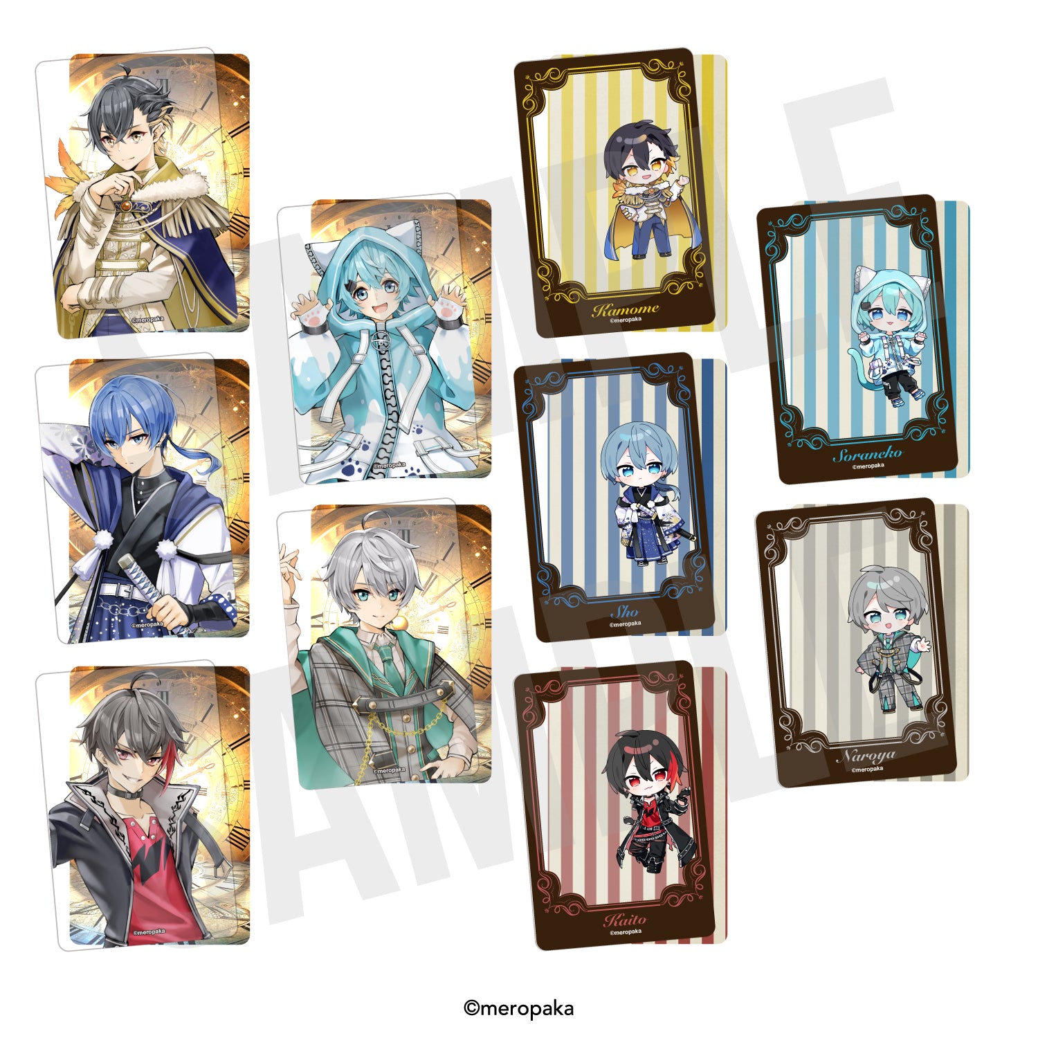 8月中旬以降順次発送予定】めろぱかランダムクリアカード