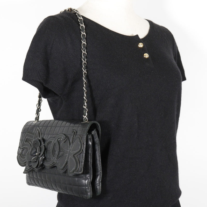 CHANEL】シャネル チェーンショルダー ショルダーバッグ カメリア NO5