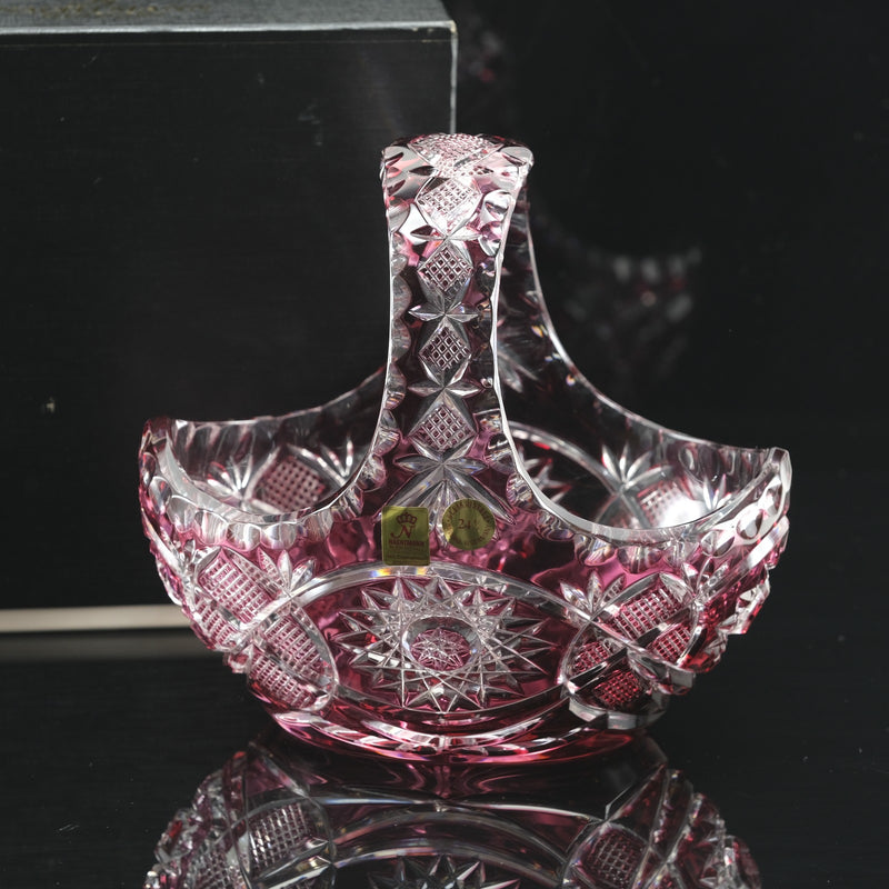 Nachtmann】ナハトマン バスケット(BLEIKRISTALL) 21.5×14.5×H19(cm