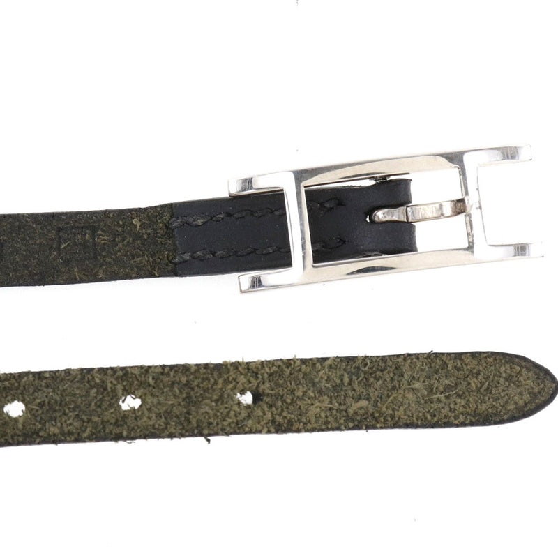 HERMES】エルメス アピ3 ロング レザー 黒 ユニセックス ブレスレット