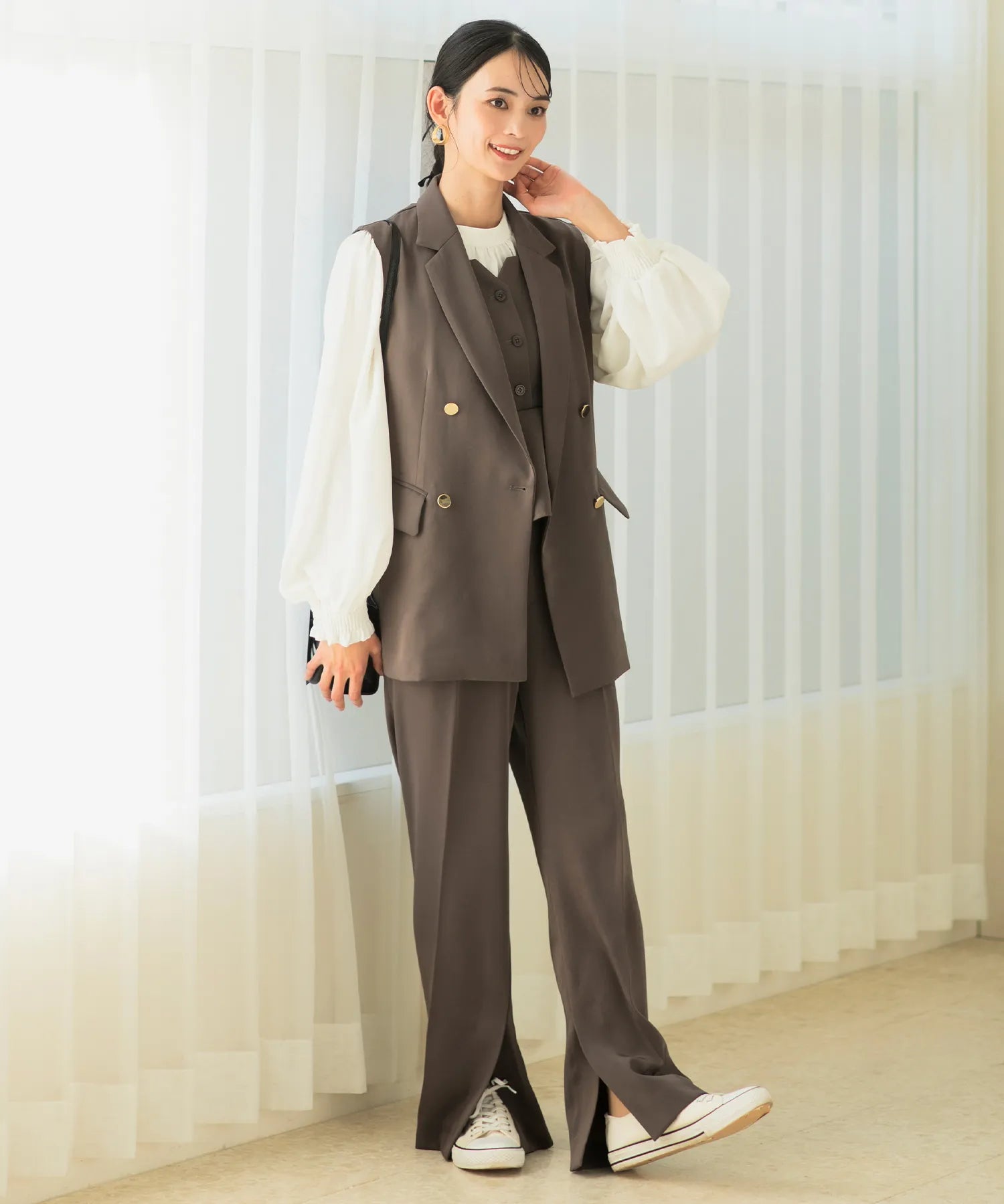 ジョーゼットカセットジレ・パンツセットアップ – shop-celen