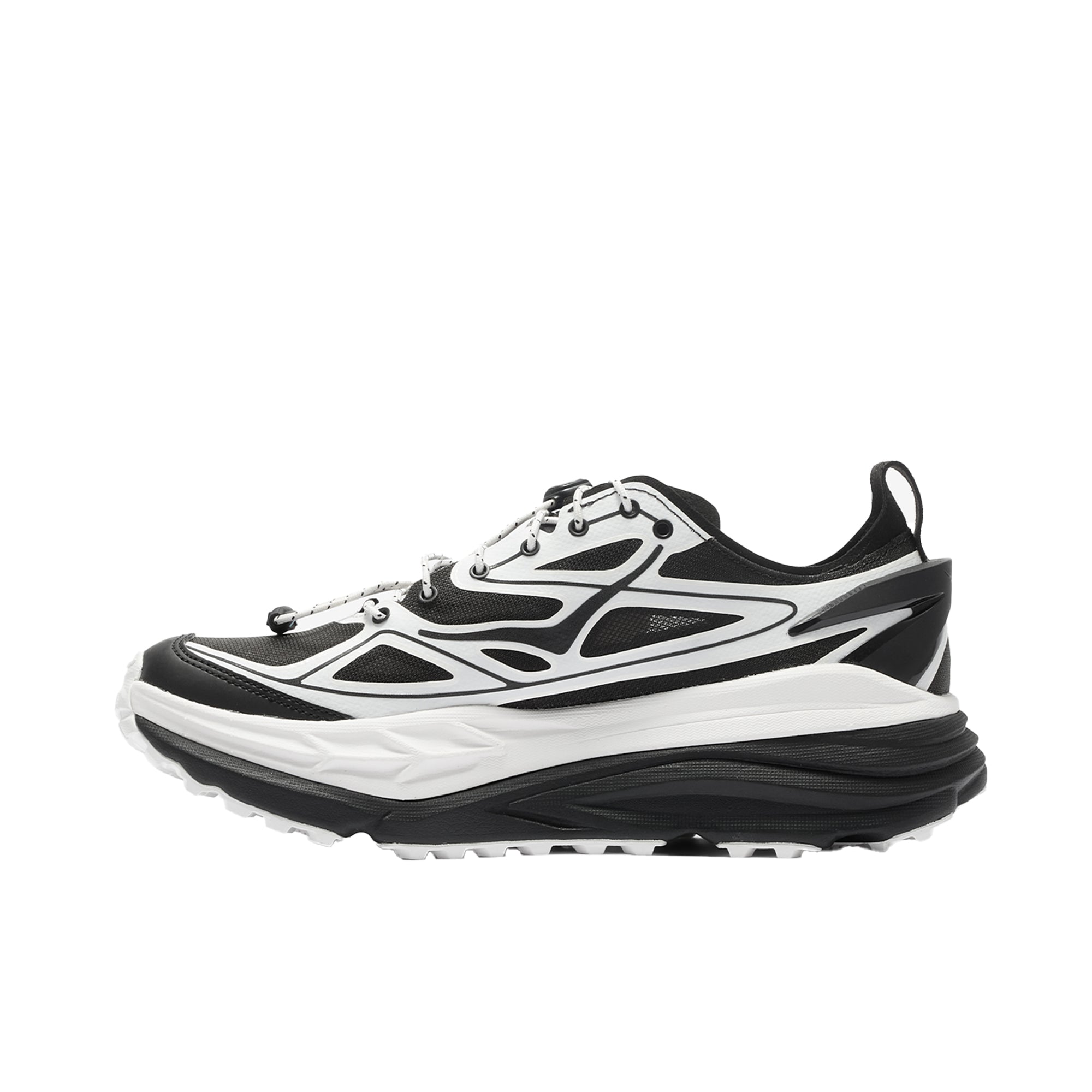 HOKA: Stinson One7 + (Black/White) | DSMG E-SHOP