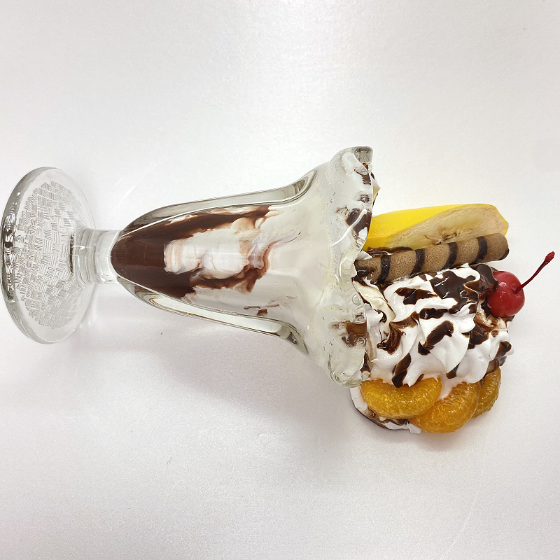 すがもり工房WebShop / 倒れたパフェ 食品模型 食品サンプル