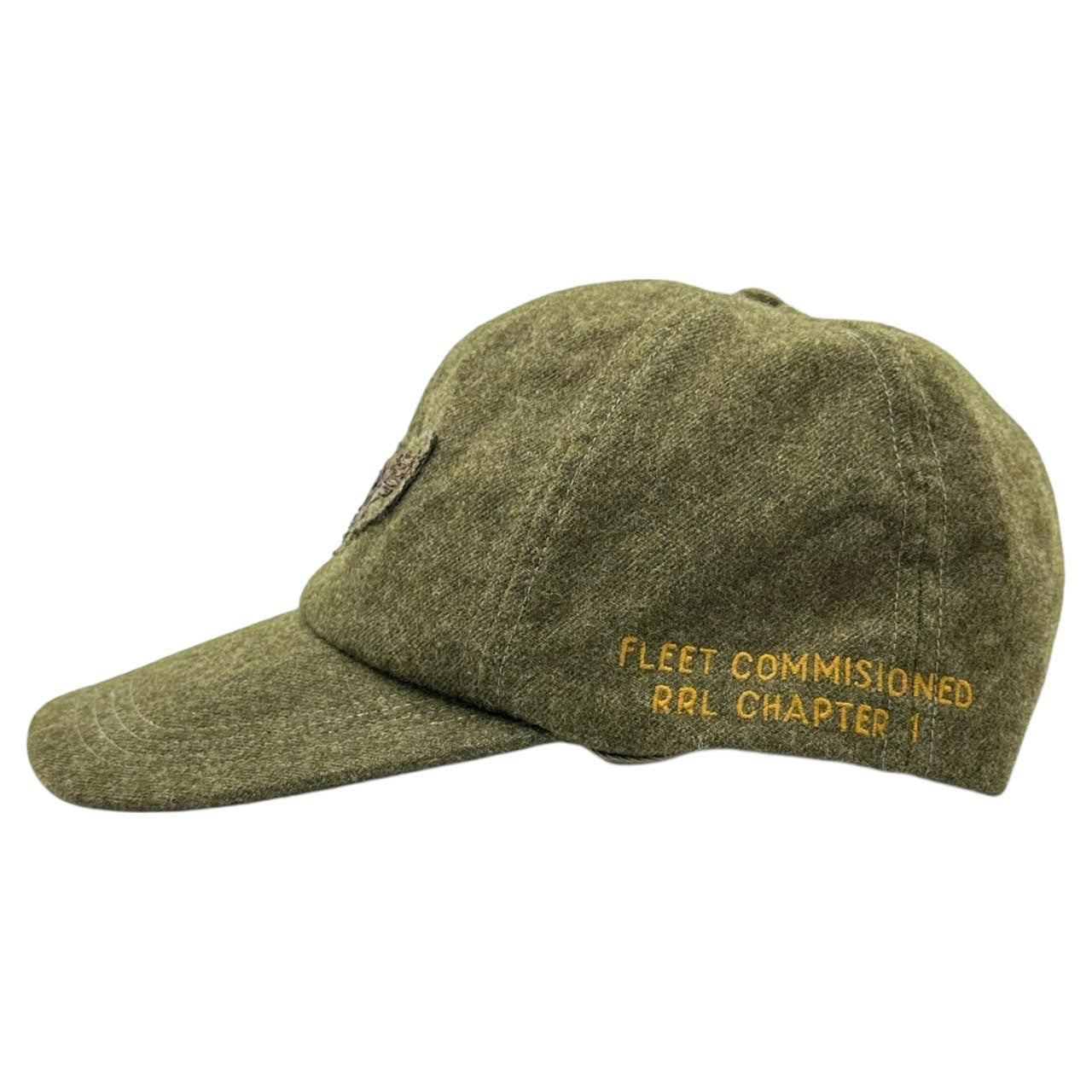 RRL(ダブルアールエル) Vintage-processed front logo wool cap