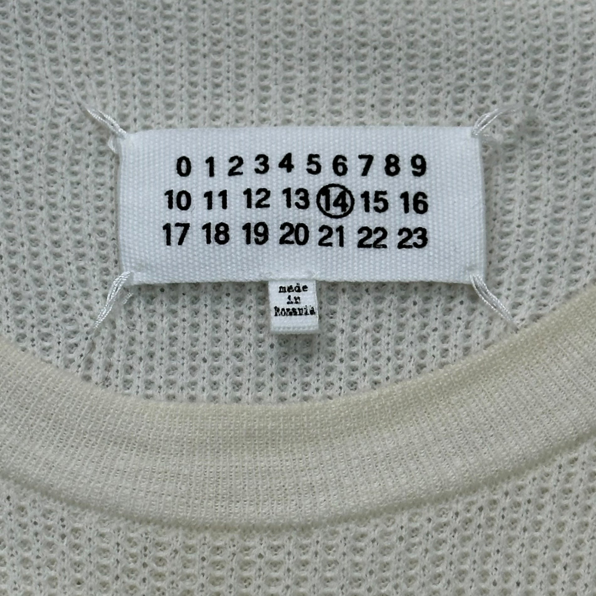 MAISON MARGIELA(メゾンマルジェラ) 18SS Off-white Thermal Sweater
