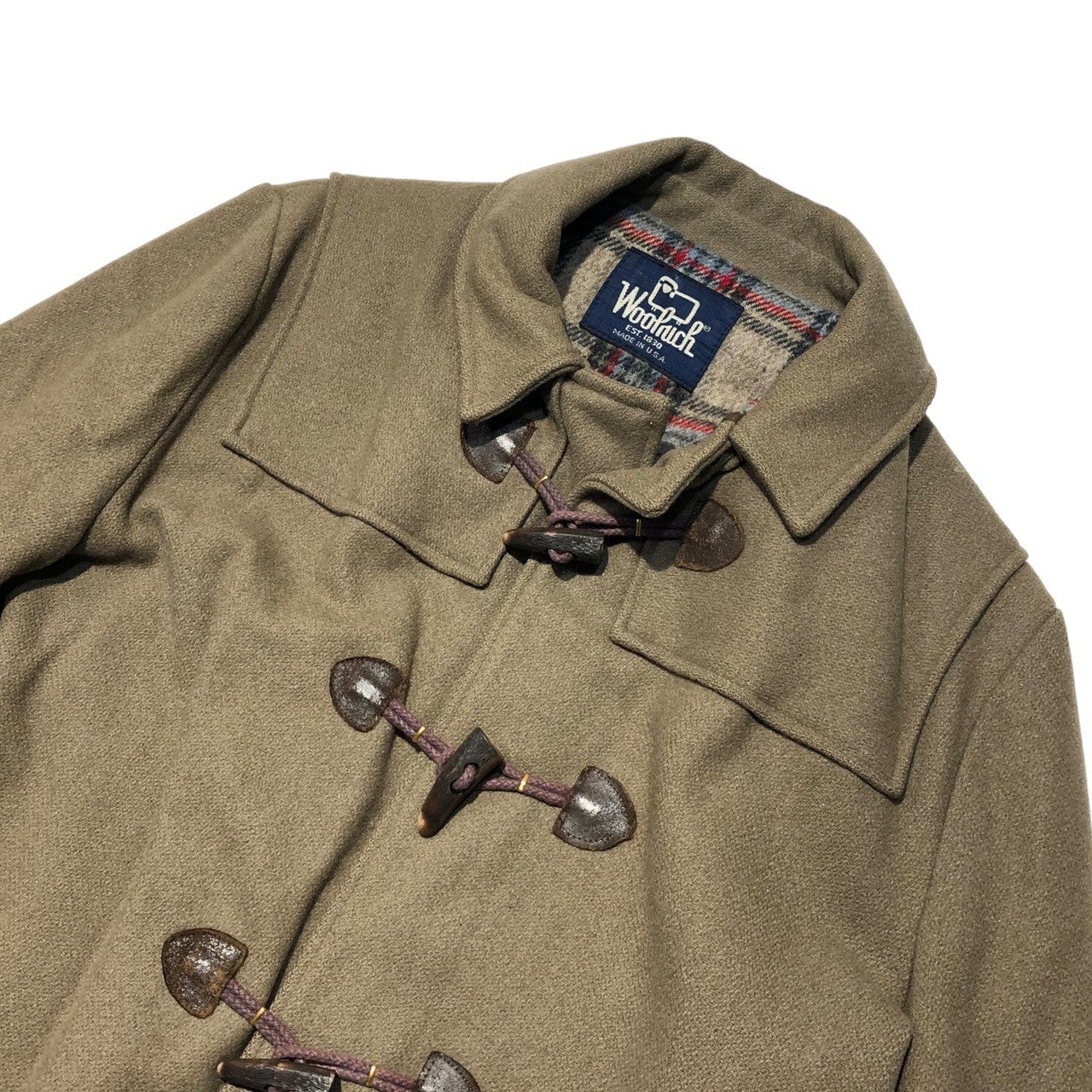 WOOLRICH(ウールリッチ) 80's melton wool duffel coat メルトン