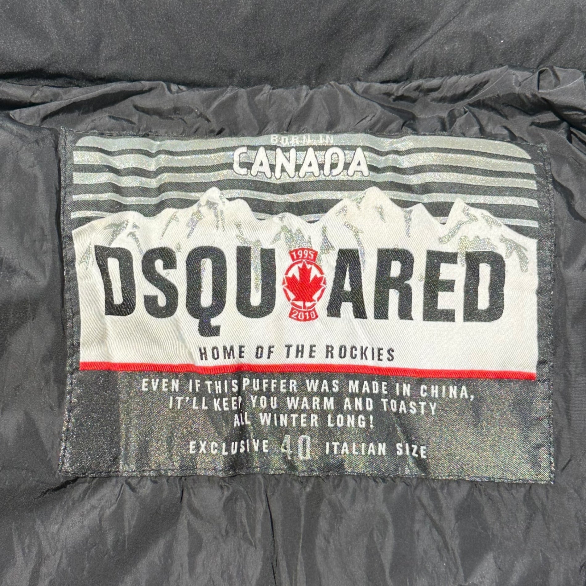 DSQUARED2(ディースクエアード) 10AW Big Fur Hood Nylon Down Jacket
